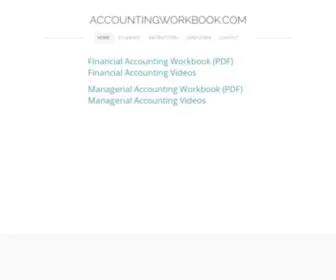 Accountingworkbook.com(ACCOUNTING WORKBOOK.COM) Screenshot