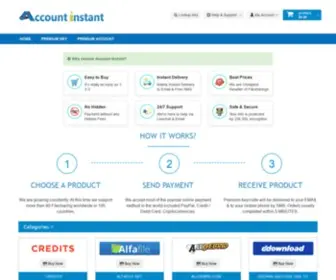 Accountinstant.com(Official Reseller) Screenshot
