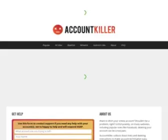 Accountkiller.com(Home) Screenshot