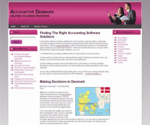 Accountordenmark.com(Accountor Denmark) Screenshot