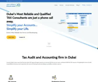 Accountsdubai.com(Dubai's Best VAT Consultancy Simplify Tax Turn Dreams into Reality) Screenshot