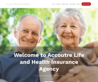 Accoutrelife.com(Accoutre Life Insurance Agency) Screenshot