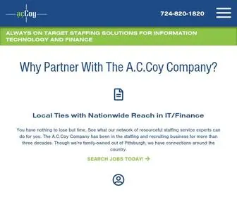 Accoy.com(Staffing & Recruitment Agencies in Pittsburgh) Screenshot