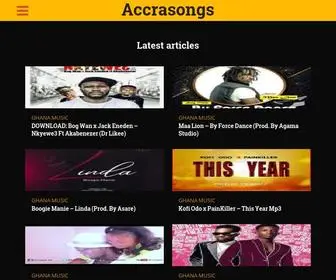 Accrasongs.com(Ghana's No.1 Entertainment Portal) Screenshot