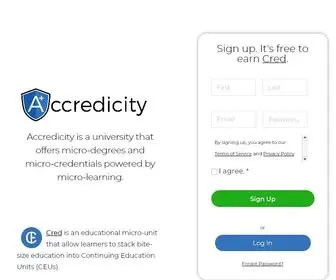 Accredicity.com(Accredicity) Screenshot