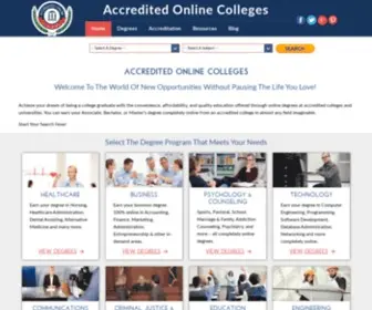 Accredited-Online-Colleges.com(Best Accredited Online Colleges &amp; Universities) Screenshot