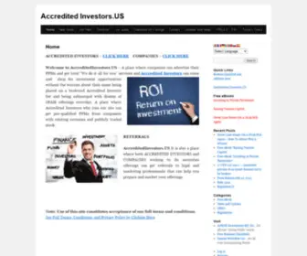 Accreditedinvestors.us(Accredited) Screenshot