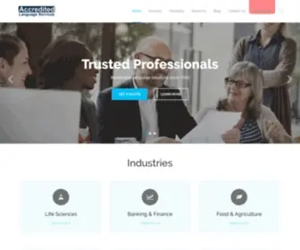 Accreditedlanguage.com(Language Experts Since 1983) Screenshot
