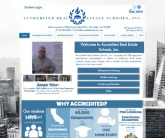 Accreditedncschools.com(Accredited Real Estate Schools) Screenshot