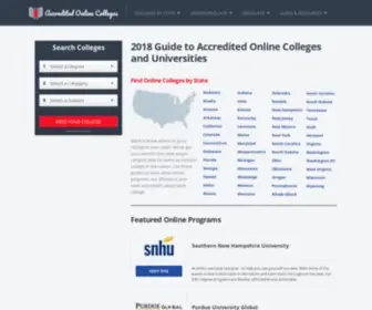 Accreditedonlinecolleges.org(Find the Best Schools) Screenshot