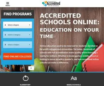 Accreditedschoolsonline.org(Accredited Schools Online) Screenshot