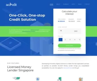 Accreditloan.com(Accredit Licensed Money Lender in Singapore) Screenshot