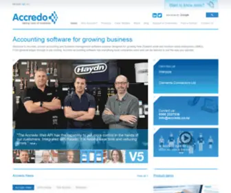 Accredo.co.nz(Accounting software for growing New Zealand businesses) Screenshot