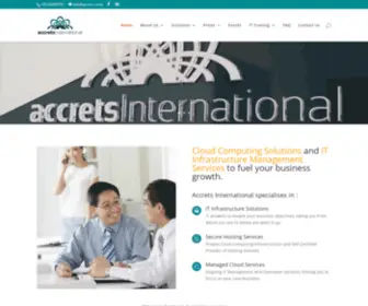 Accrets.com(Cloud Computing Infrastructure) Screenshot