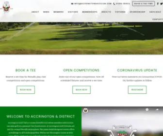 Accringtongolfclub.com(Accrington Golf Club) Screenshot