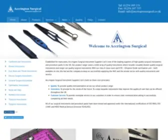 Accringtonsurgical.co.uk(Accrington Surgical Instrument Suppliers LTD) Screenshot