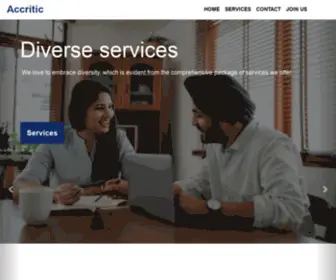 Accritic.com(Where we mend your business) Screenshot