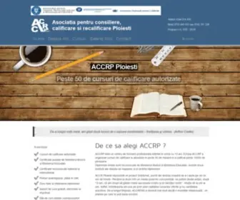 ACCRP.ro(Cursuri de calificare si recalificare Ploiesti) Screenshot