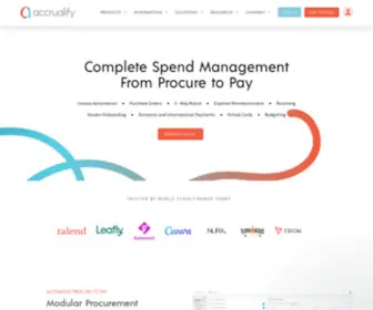 Accrualify.com(Procure-to-Pay Automation Software by Accrualify) Screenshot