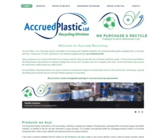 Accruedplasticrecycling.co.uk(Accrued Recycling) Screenshot