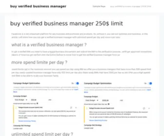 ACCS-Buy.com(Buy verified business manager 250$ limit) Screenshot