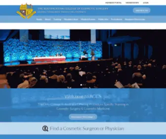 ACCS.org.au(Plastic Surgeons Australia) Screenshot