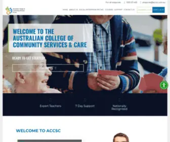 ACCSC.com.au(Australian College of Community Services and Care ACCSC) Screenshot