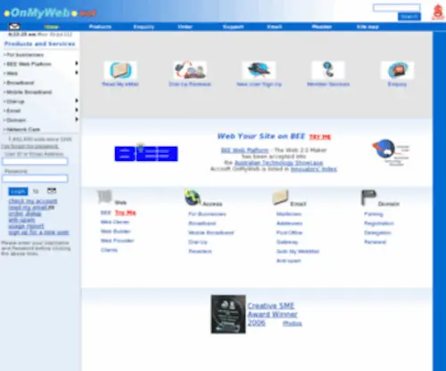Accsoft.com.au(OnMyWeb Site) Screenshot