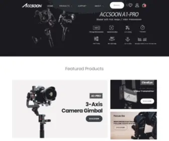 Accsoon.com(Accsoon Wireless Transmission Solution) Screenshot