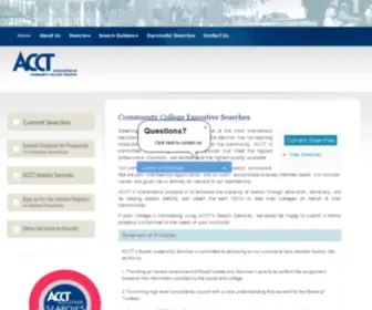 Acctsearches.org(Community College Executive Searches Selecting a president or chancellor) Screenshot