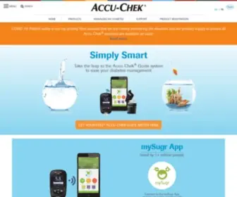 Accu-Chek.ca(Accu-Chek Diabetes Care Products Home) Screenshot