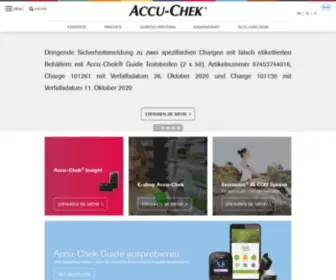 Accu-Chek.ch(Willkommen bei Accu) Screenshot