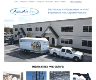 Accuaironline.com(HVAC Sales Florida Authorized Distributor) Screenshot