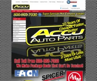 Accuautoparts.com(Ring And Pinion Gears) Screenshot