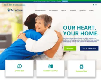 Accucare.com(In Home Health Care Services in St) Screenshot