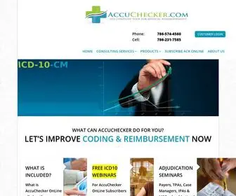 Accuchecker.com(Medical audits) Screenshot