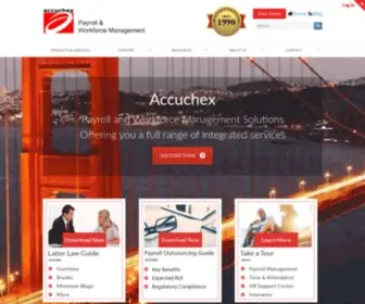 Accuchex.com(Payroll and Workforce Management Solutions) Screenshot