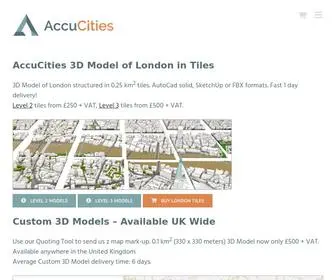 Accucities.com(3D Model of London & 3D City Models) Screenshot