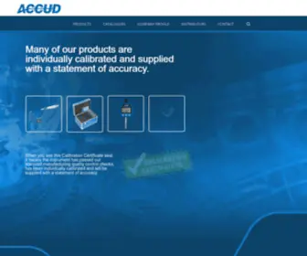 Accud.com.au(Measuring Equipments) Screenshot