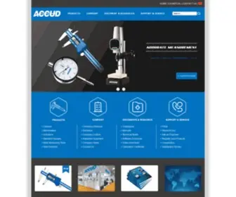 Accud.com(ACCUD Professional Measuring Tools and Instruments Supplier) Screenshot