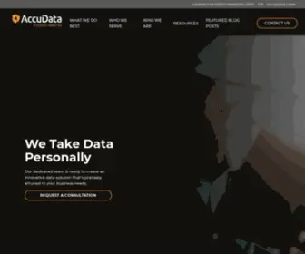 Accudata.com(Custom Data Solutions) Screenshot