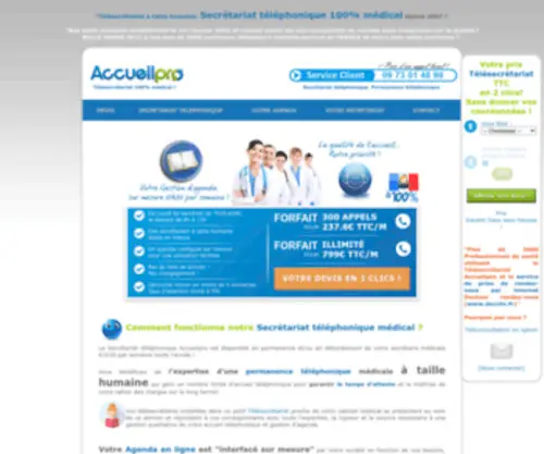 Accueilpro.com(Secrétariat) Screenshot