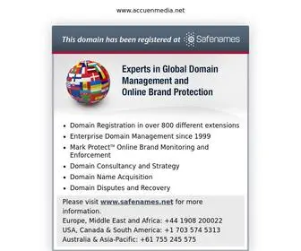 Accuenmedia.net(Domain Registered at Safenames) Screenshot