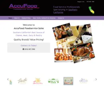 Accufood.com(AccuFood Foodservice Sales) Screenshot