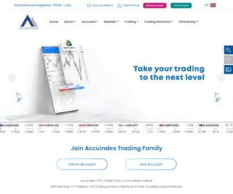 Accuindex.com(Online Trading Platform in Dubai) Screenshot