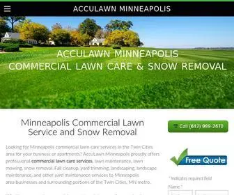 Acculawnmpls.com(AccuLawn Minneapolis) Screenshot