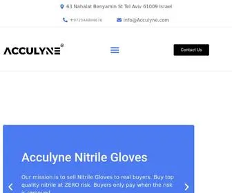 Acculyne.com(Nitrile Gloves) Screenshot