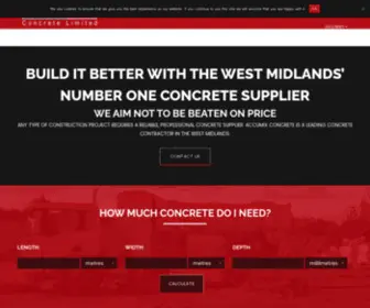 Accumix.co.uk(Concrete supplier) Screenshot