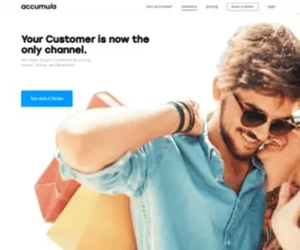 Accumula.com(Create an Omnichannel Customer Experience) Screenshot