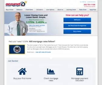 Accunet.com(Accunet Mortgage) Screenshot